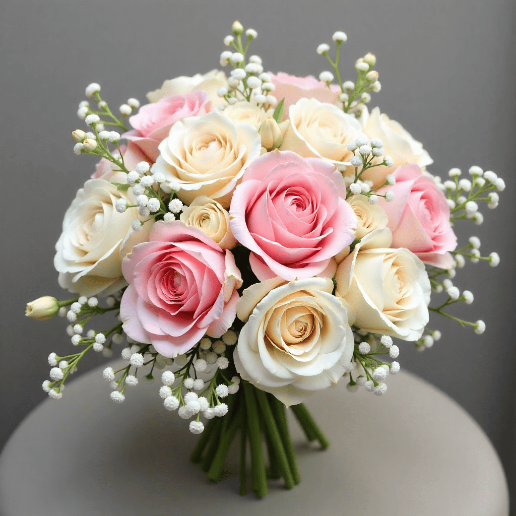 Pastel rose bouquet